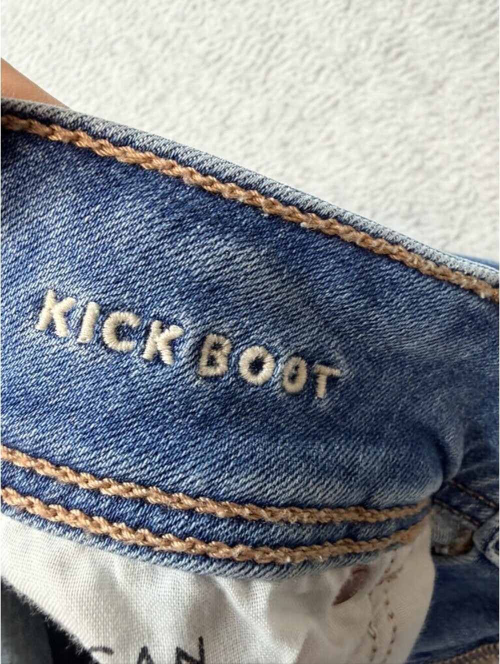 American Eagle Womens Kick Boot Flare Jeans 2 Regular Blue Wash Next Level - Picture 8 of 11